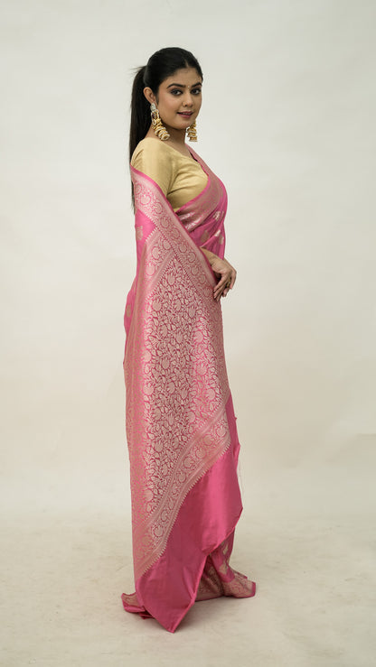 Banarasi Mashru Kataan Saree