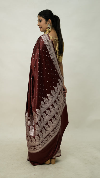 Banarasi Mashru Kataan Soft Silk Saree