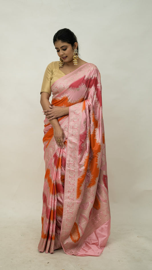 Banarasi Mashru Kataan Soft Fancy Saree