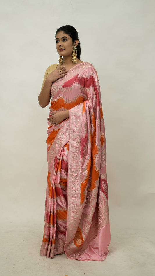 Banarasi Mashru Kataan Soft Fancy Saree