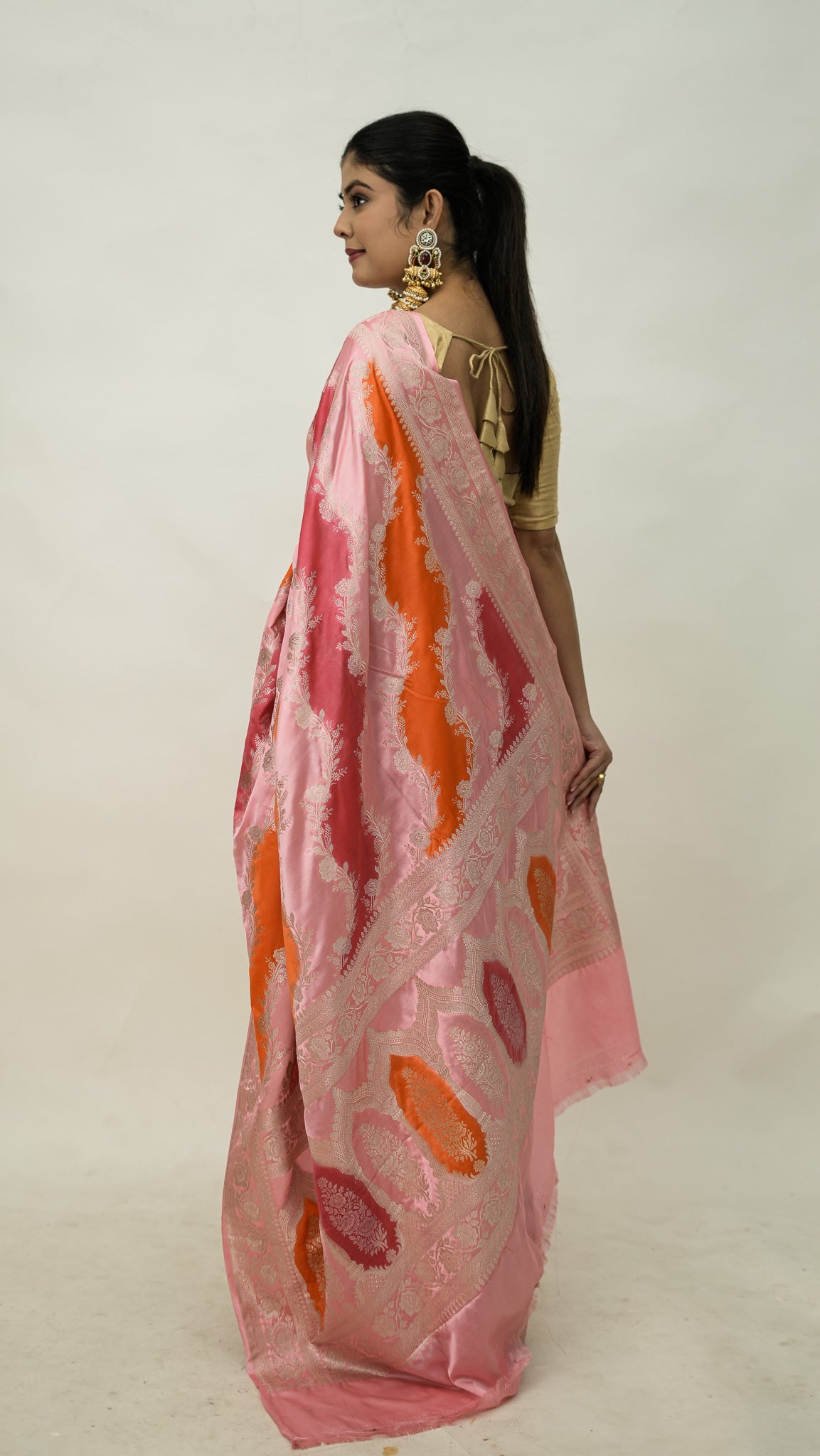 Banarasi Mashru Kataan Soft Fancy Saree