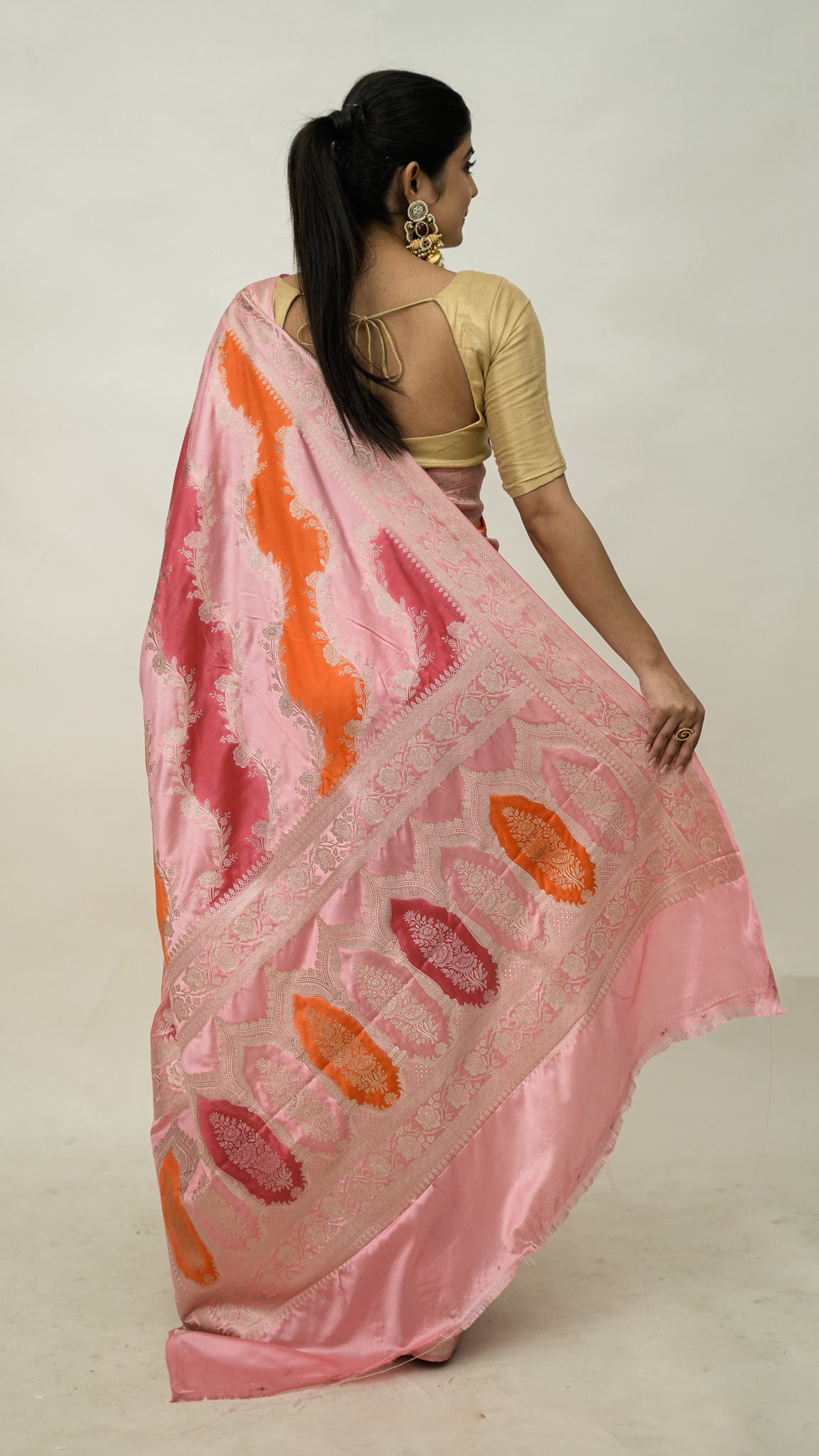 Banarasi Mashru Kataan Soft Fancy Saree