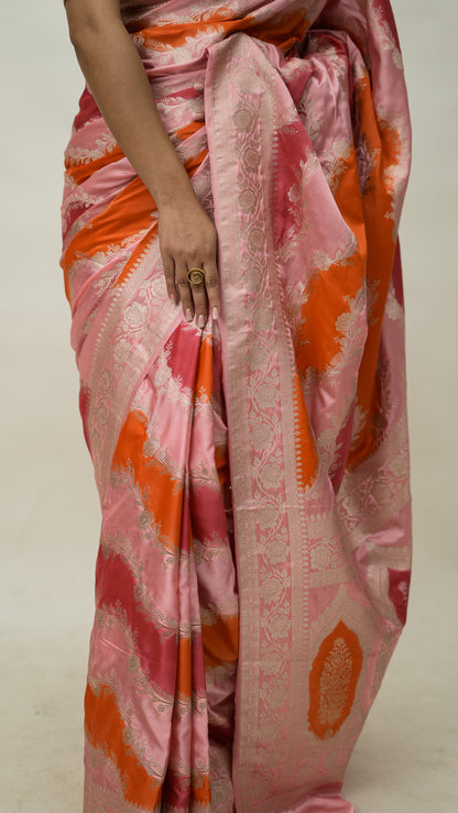 Banarasi Mashru Kataan Soft Fancy Saree