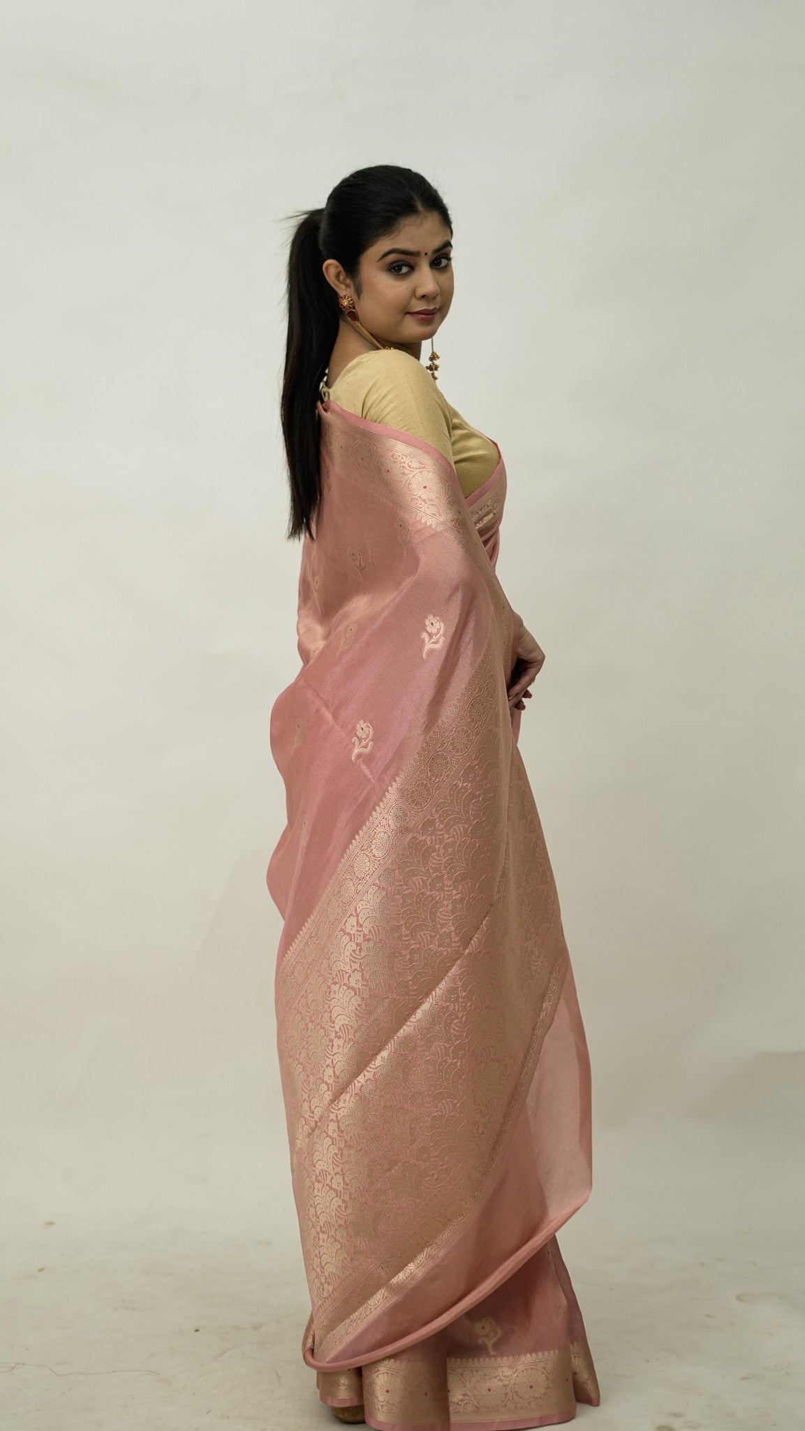 Viscose Silk Mina Buti Saree