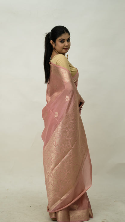 Viscose Silk Mina Buti Saree