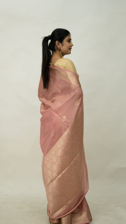Viscose Silk Mina Buti Saree