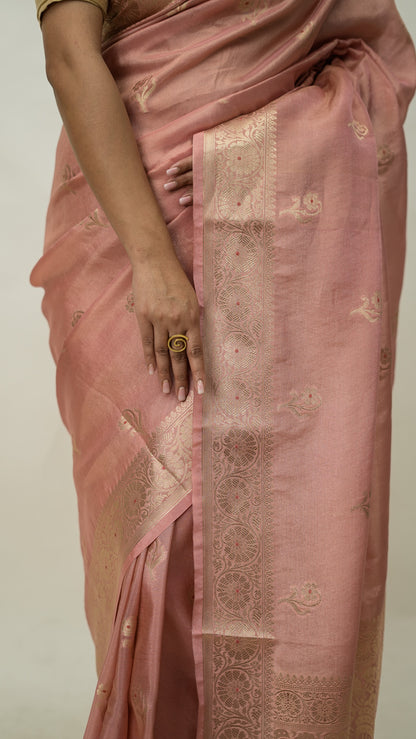 Viscose Silk Mina Buti Saree