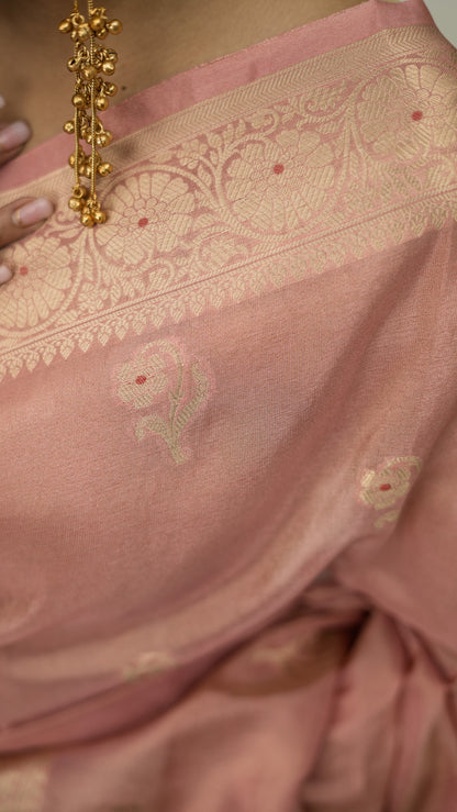 Viscose Silk Mina Buti Saree