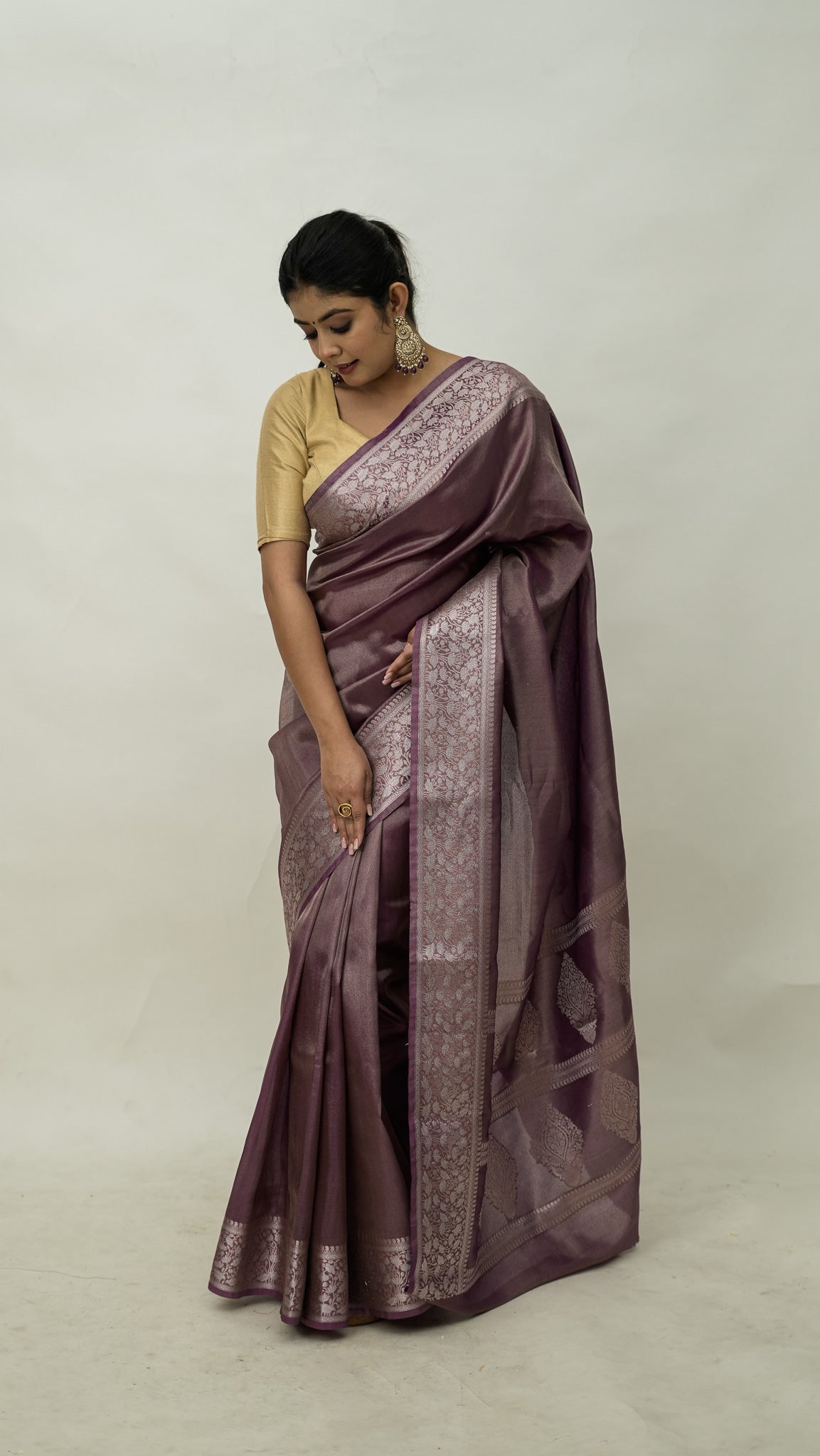 Diamond Soft Tissue Border Saree