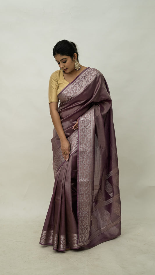 Diamond Soft Tissue Border Saree