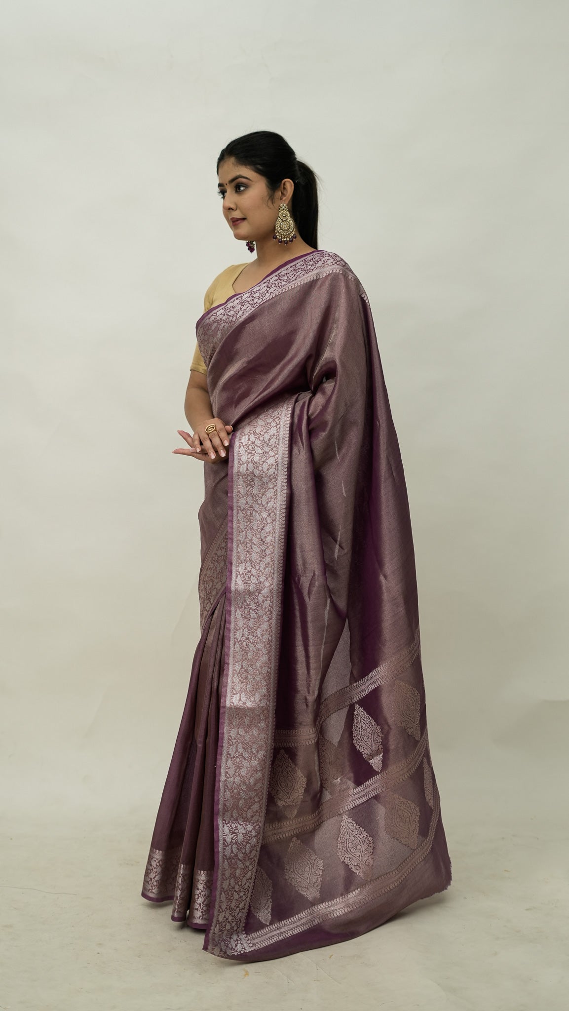 Diamond Soft Tissue Border Saree