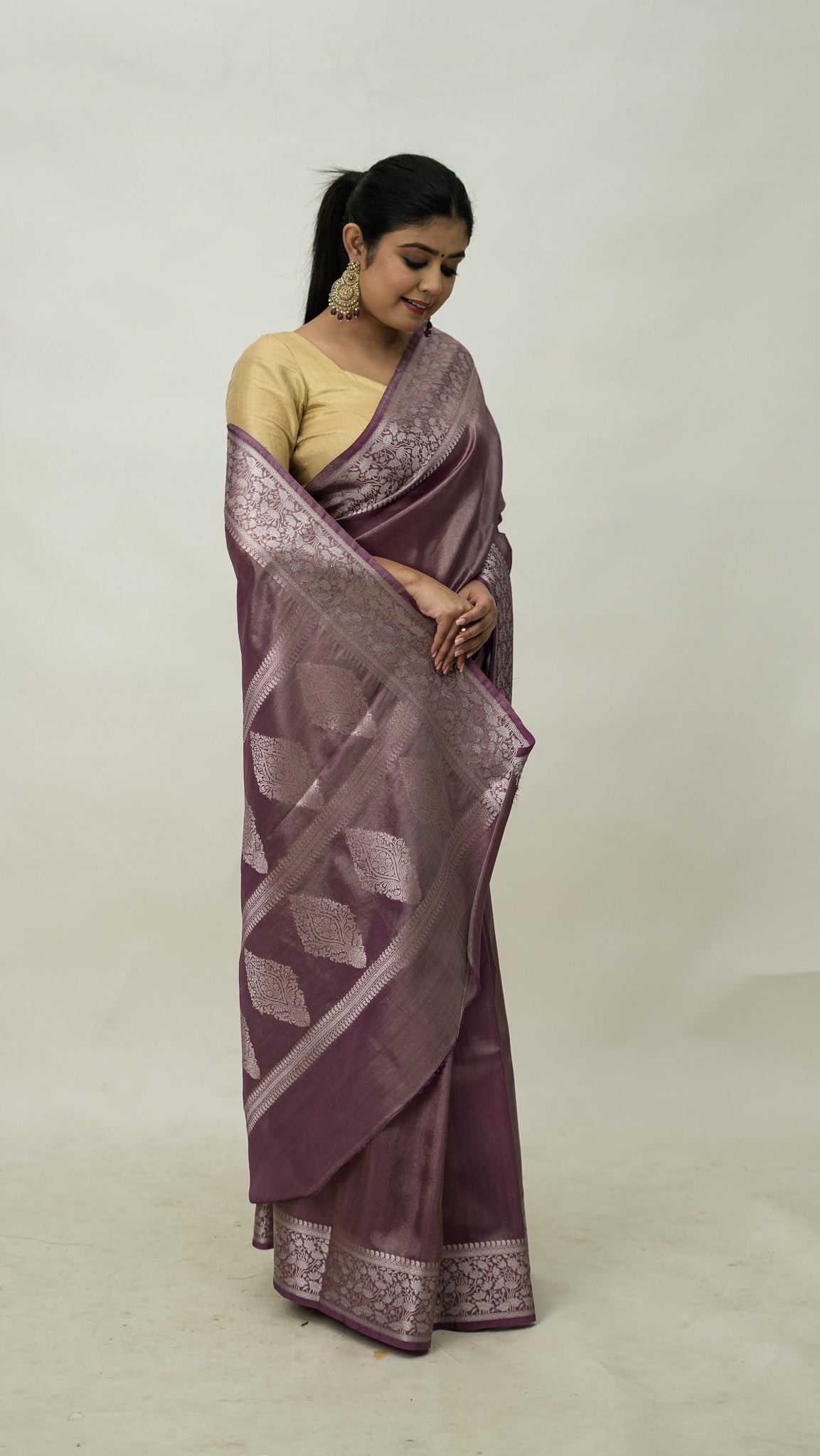 Diamond Soft Tissue Border Saree
