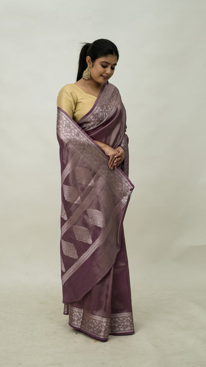 Diamond Soft Tissue Border Saree