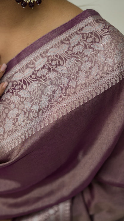 Diamond Soft Tissue Border Saree