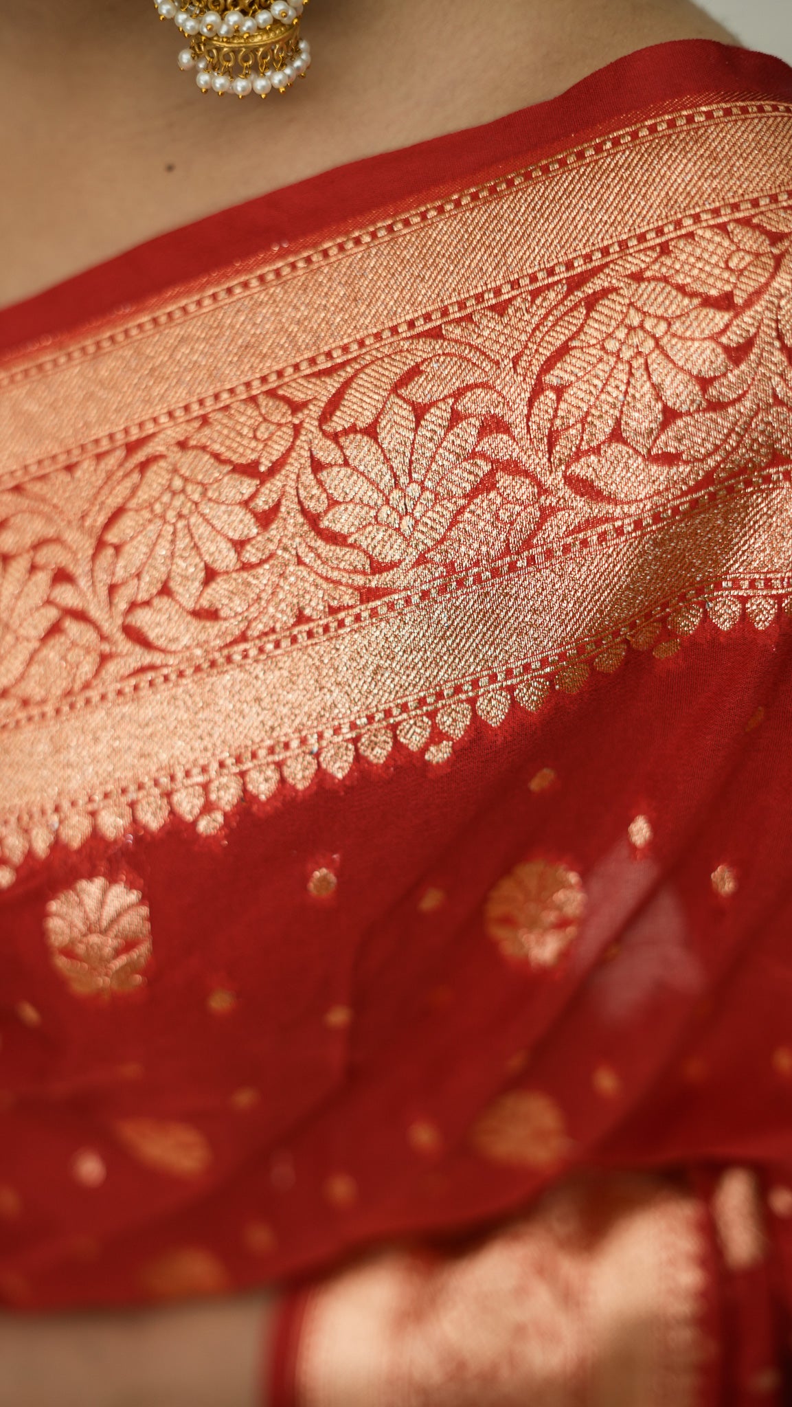 Banarasi Georgette Kataan Silk Saree