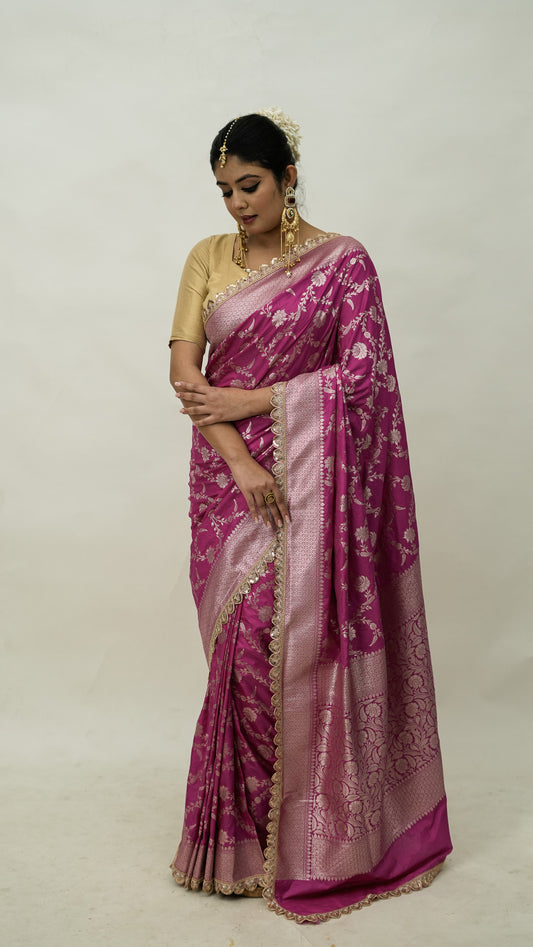 Banarasi Mashru Kataan Silk Soft Fancy Saree