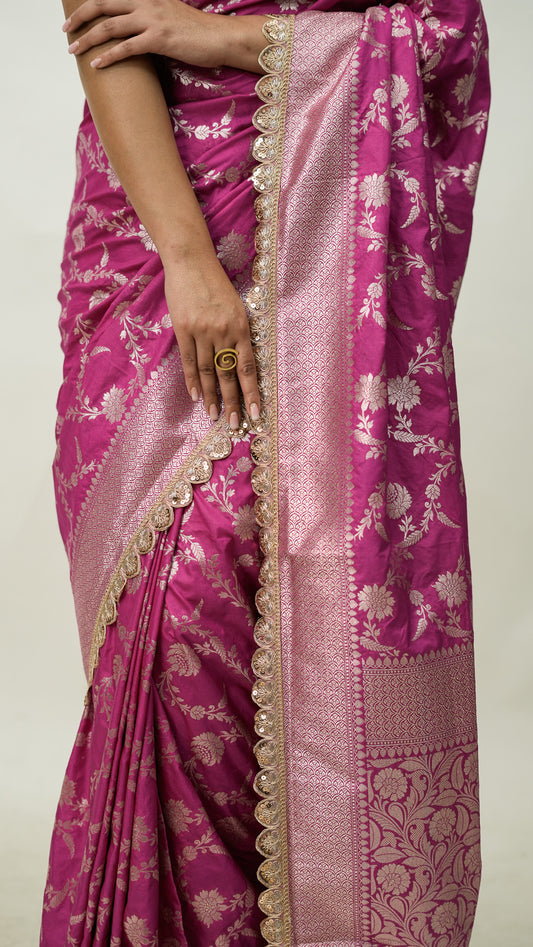 Banarasi Mashru Kataan Silk Soft Fancy Saree