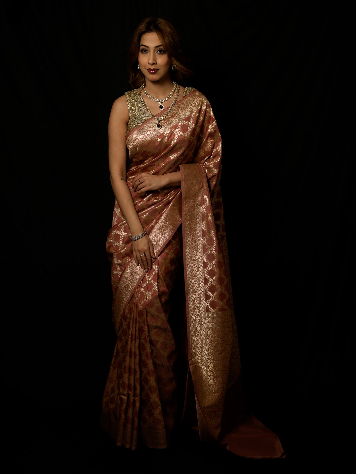 Chiniya Silk Rangkat Gharchola Saree