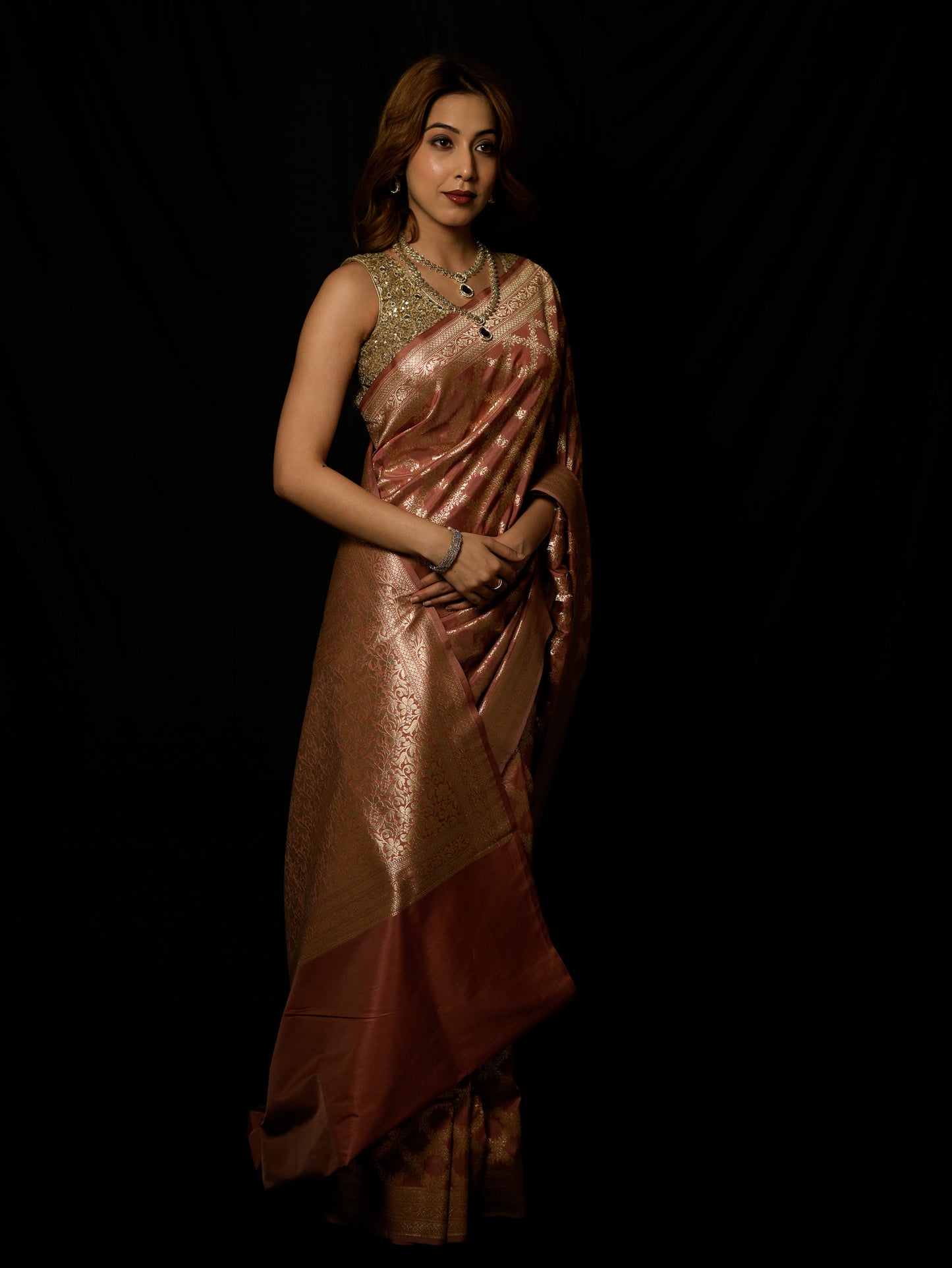 Chiniya Silk Rangkat Gharchola Saree