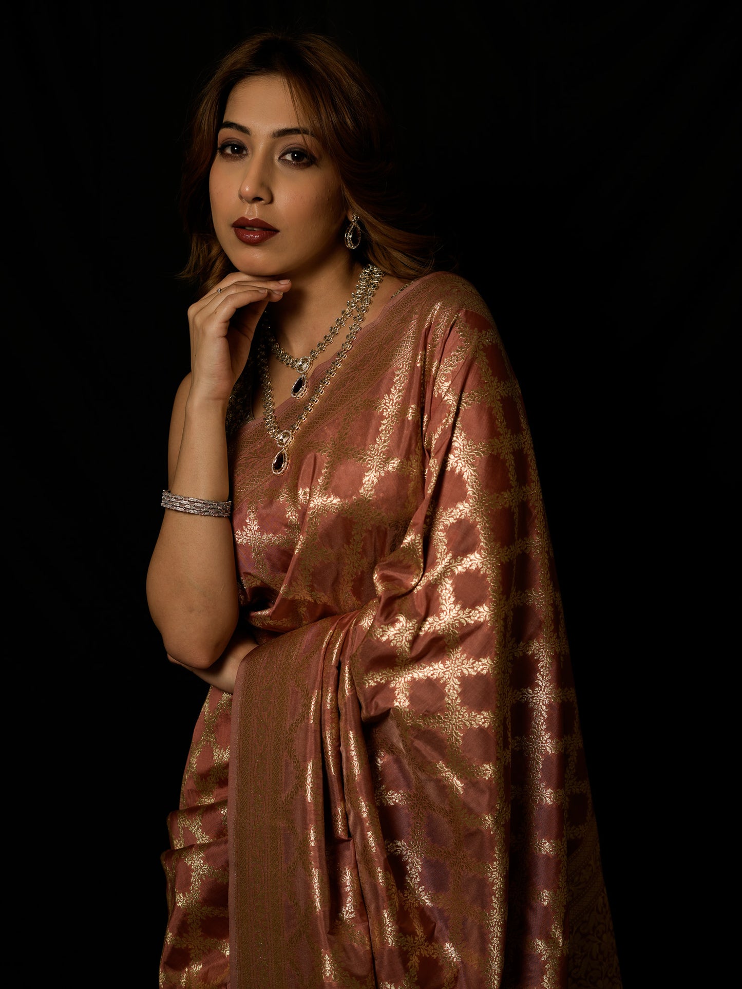 Chiniya Silk Rangkat Gharchola Saree