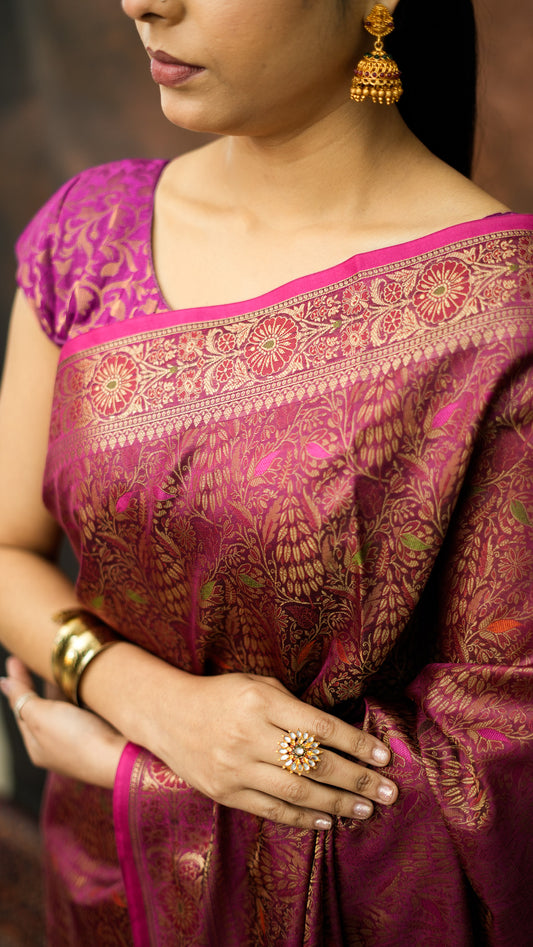 Katan Silk Jamdani Saree